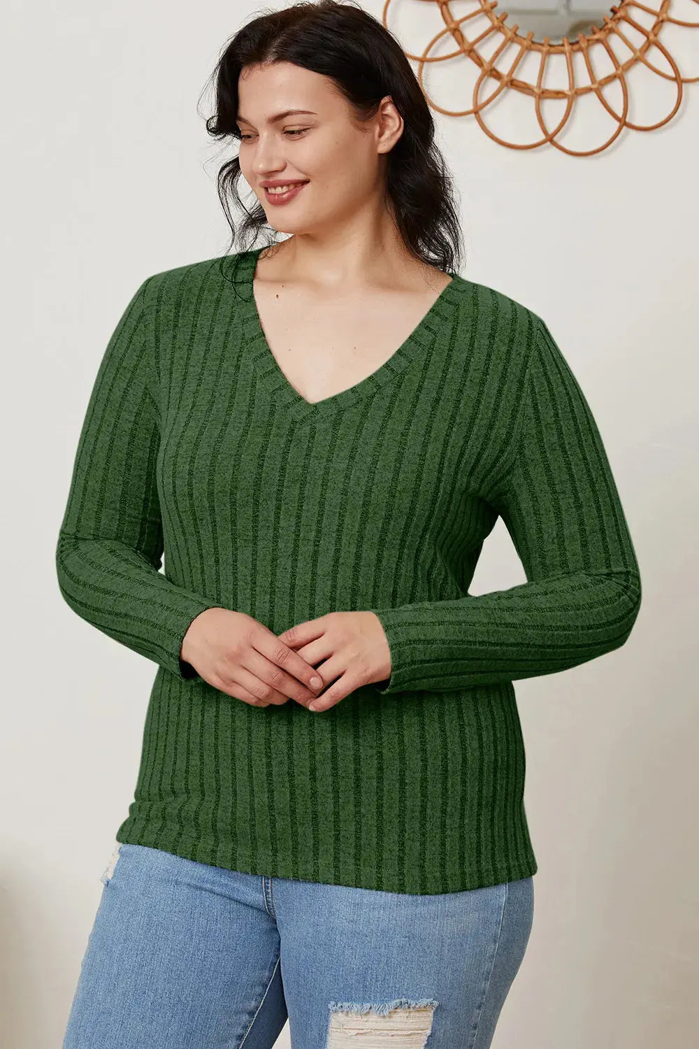 Celestial Comfort Ribbed Long Sleeve Tee