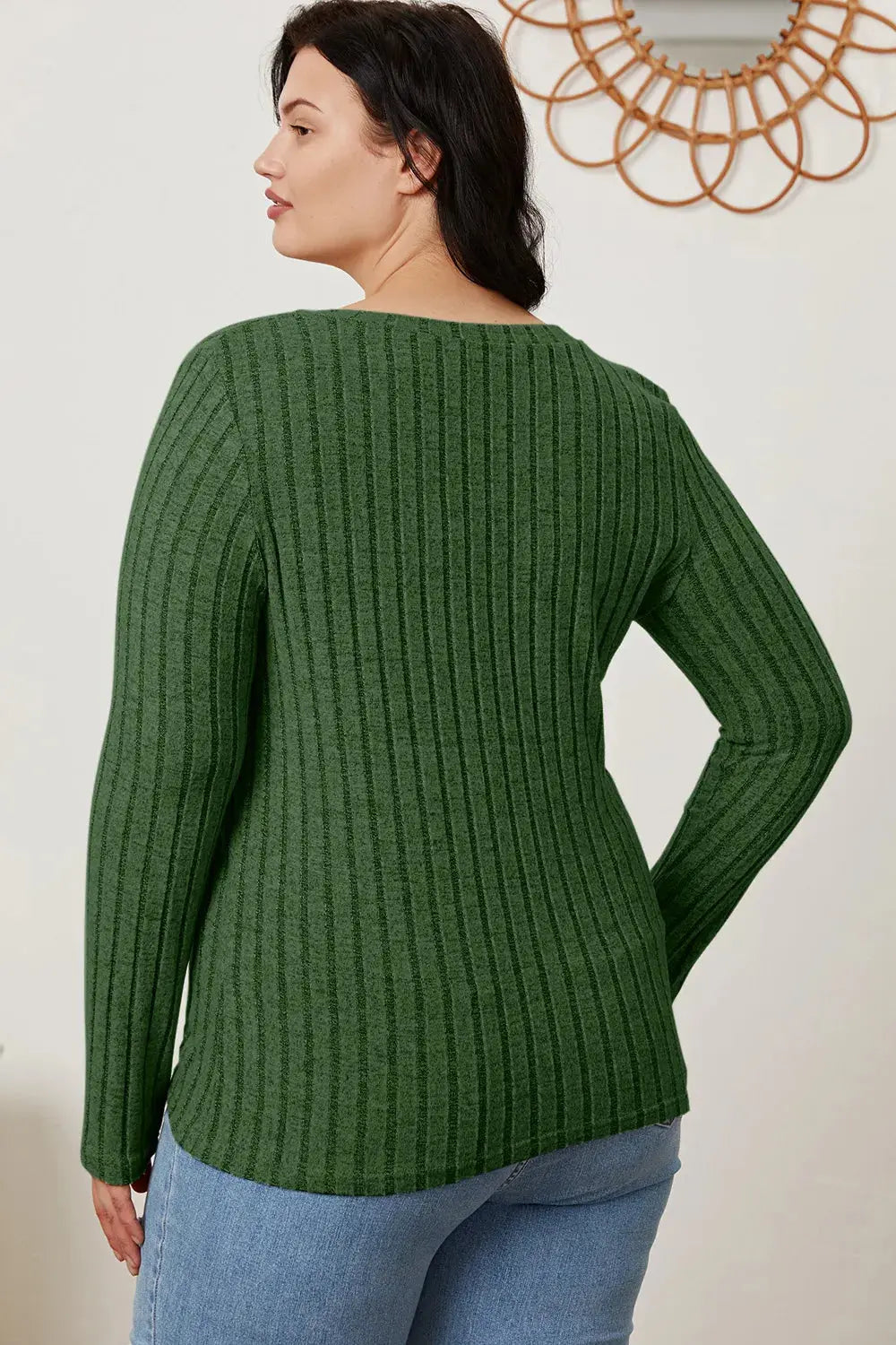 Celestial Comfort Ribbed Long Sleeve Tee