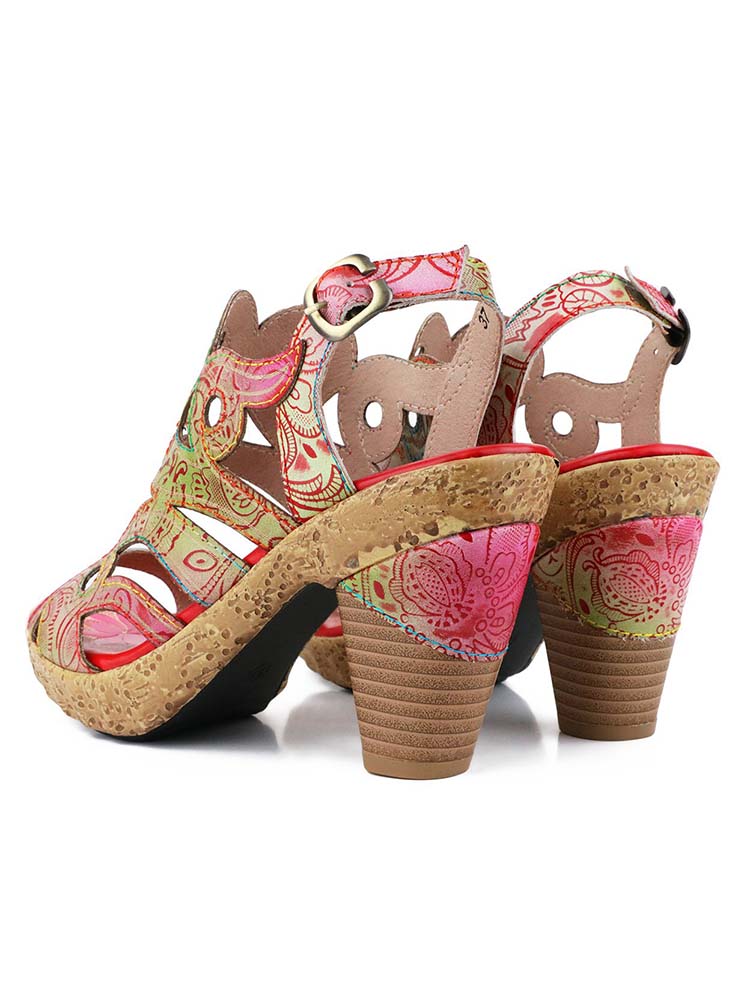Starlit Hand Painted Leather Sandals For Bold Confidence