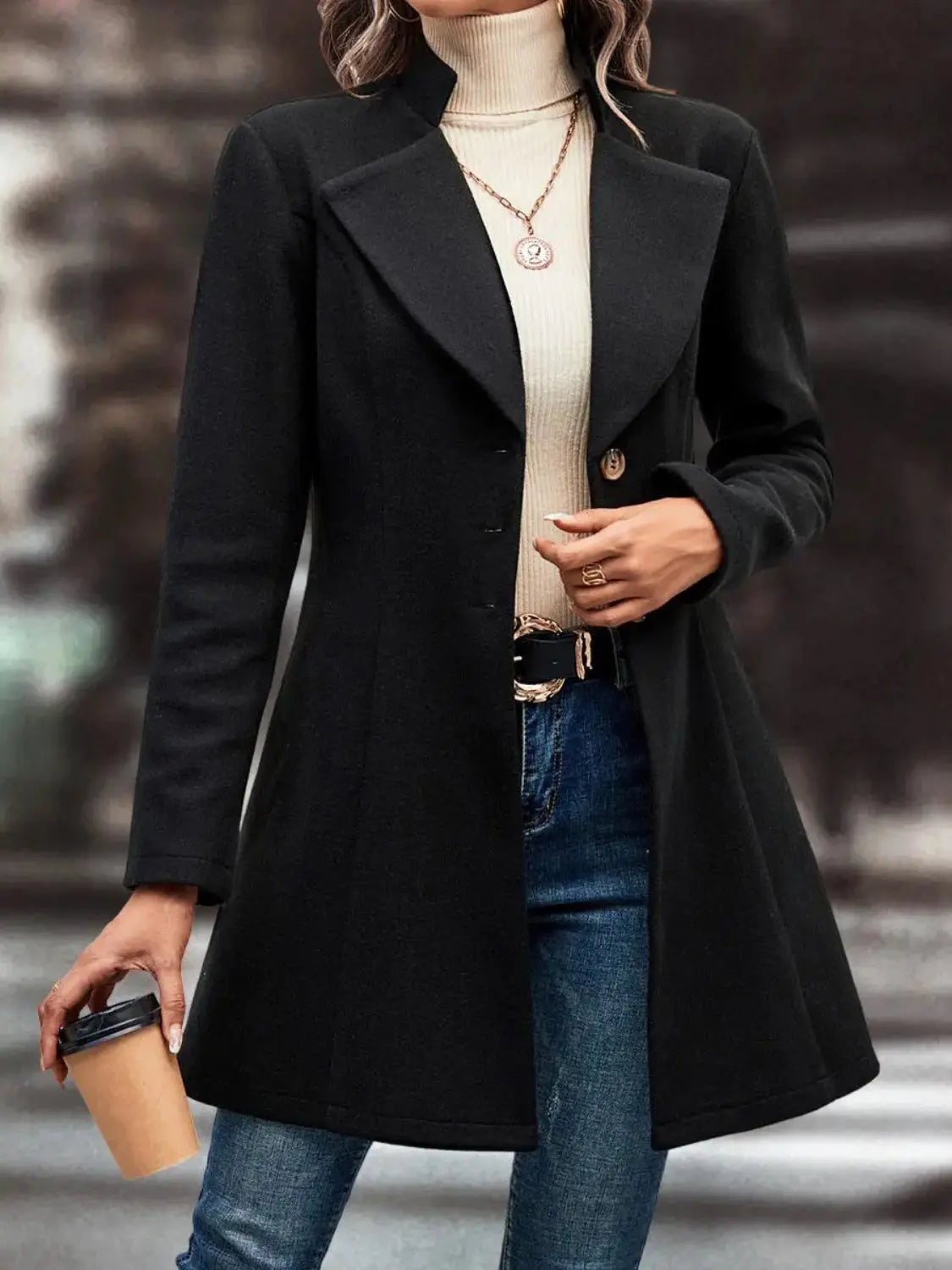 Celestial Elegance Longline Coat