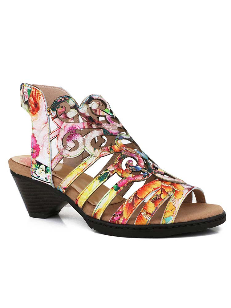 Stellar Confidence Elyse Genuine Leather Chic Sandals