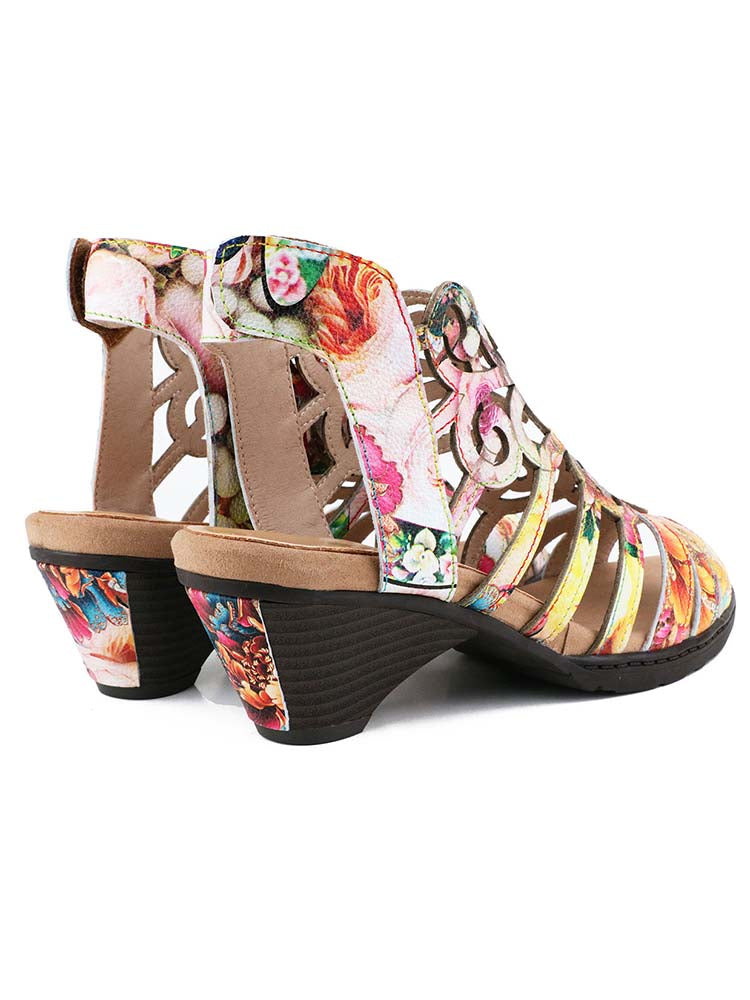 Stellar Confidence Elyse Genuine Leather Chic Sandals