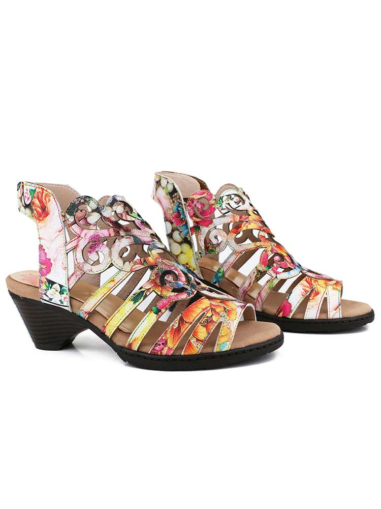 Stellar Confidence Elyse Genuine Leather Chic Sandals