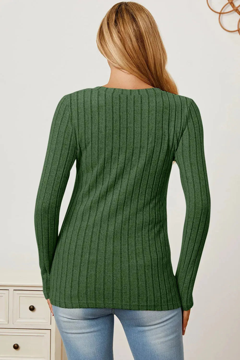 Celestial Comfort Ribbed Long Sleeve Tee