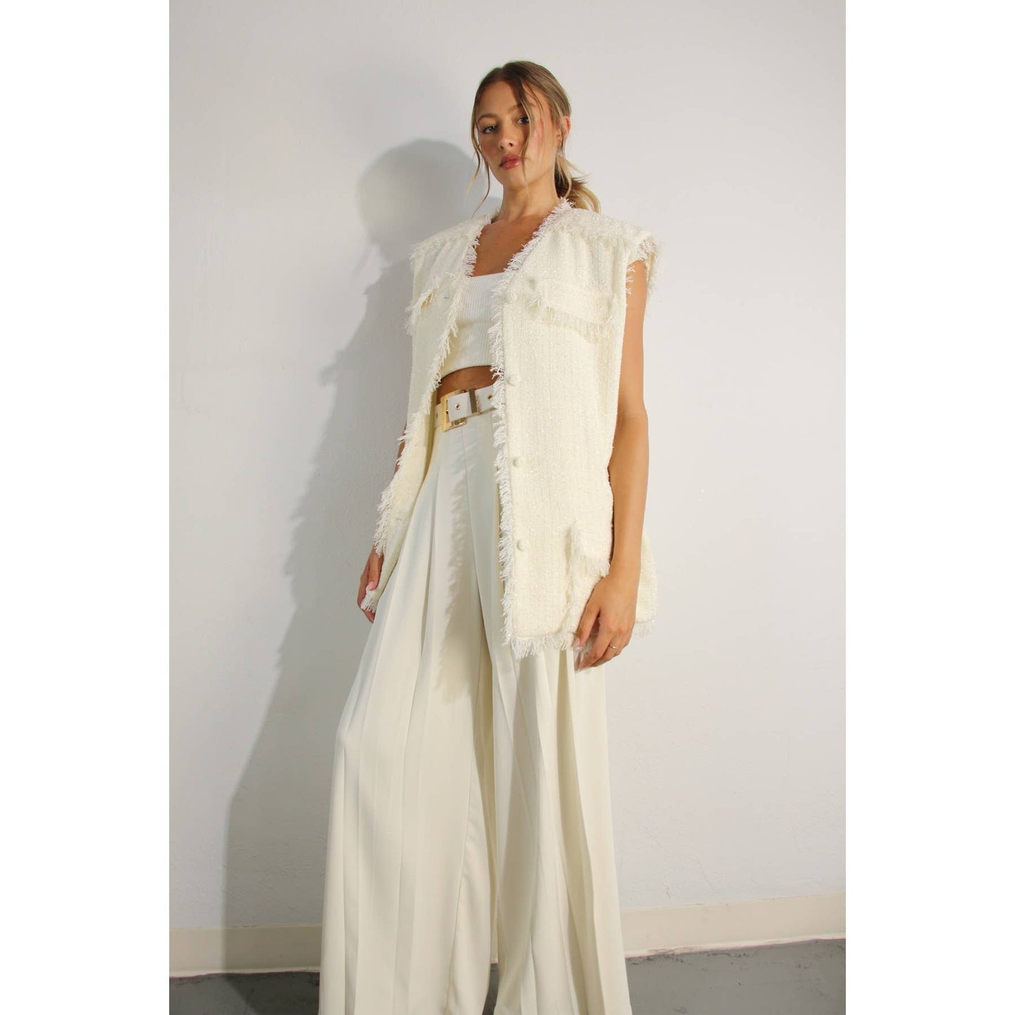 The Stassi Oversized Vest Jacket and Pants Set