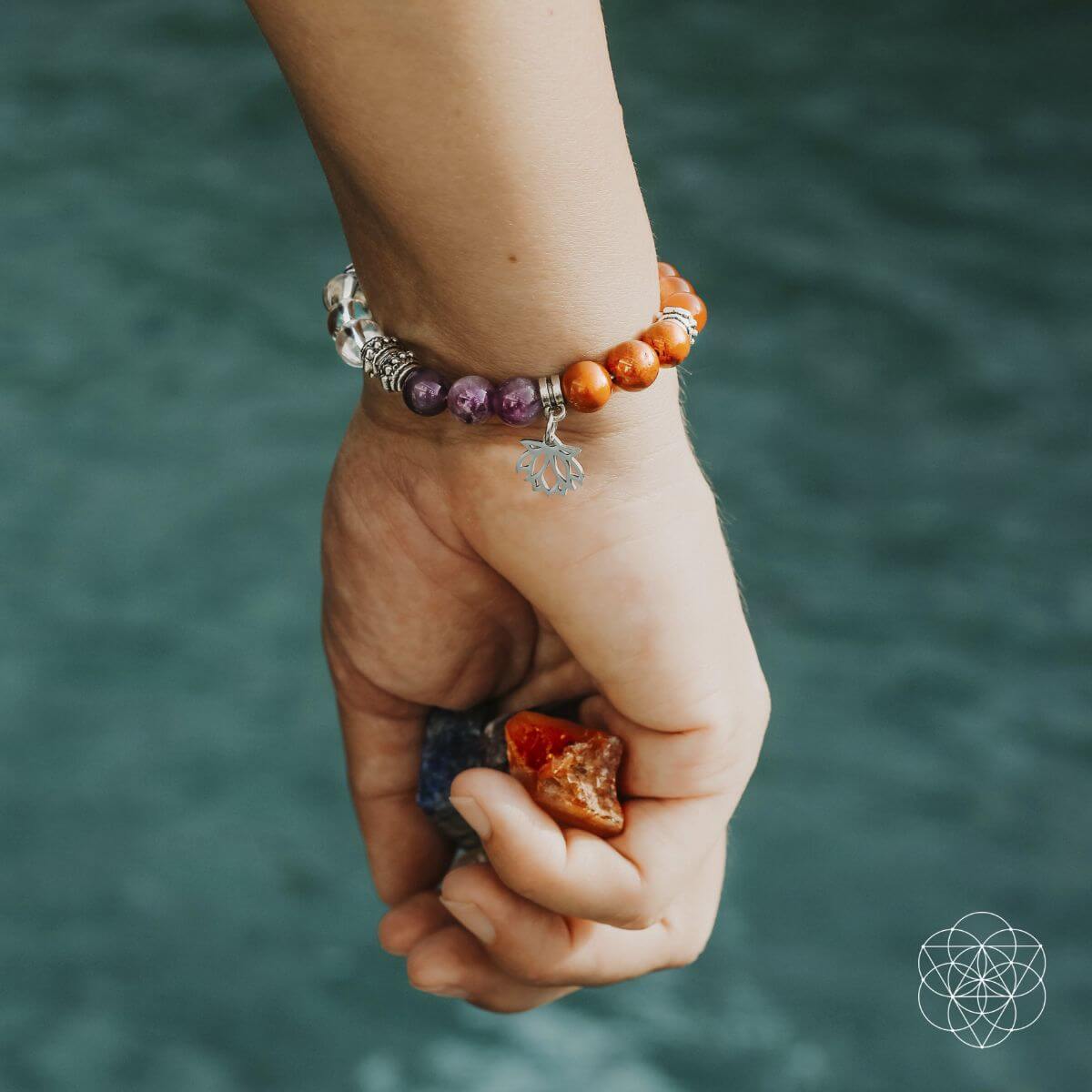 Moonlit Confidence Chakra Bracelet And Healing Stones