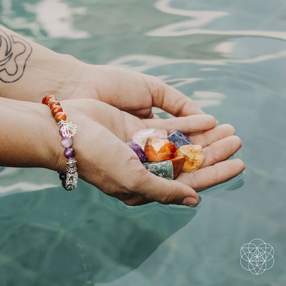 Moonlit Confidence Chakra Bracelet And Healing Stones