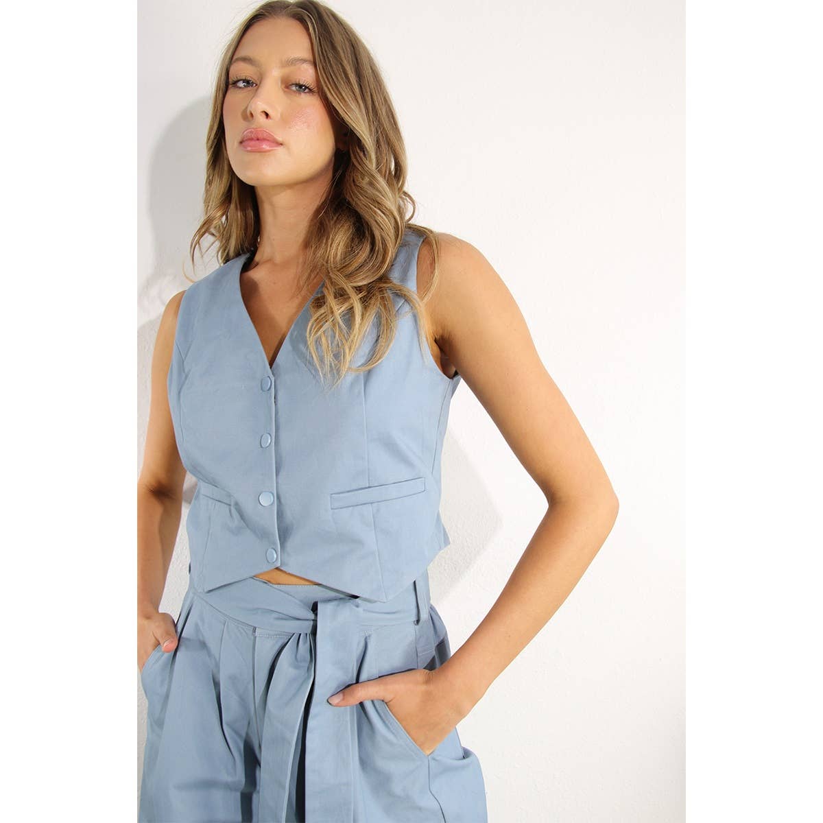 The Parker Cotton Vest and Pants Set