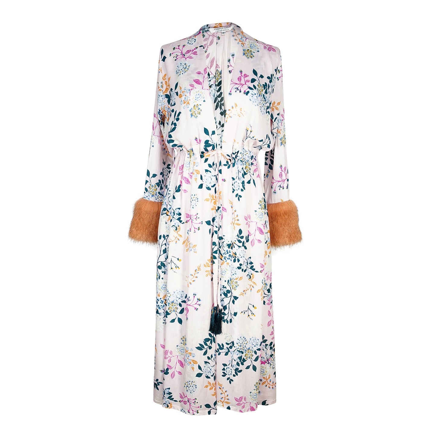 Blush Garden Faux Fur Duster