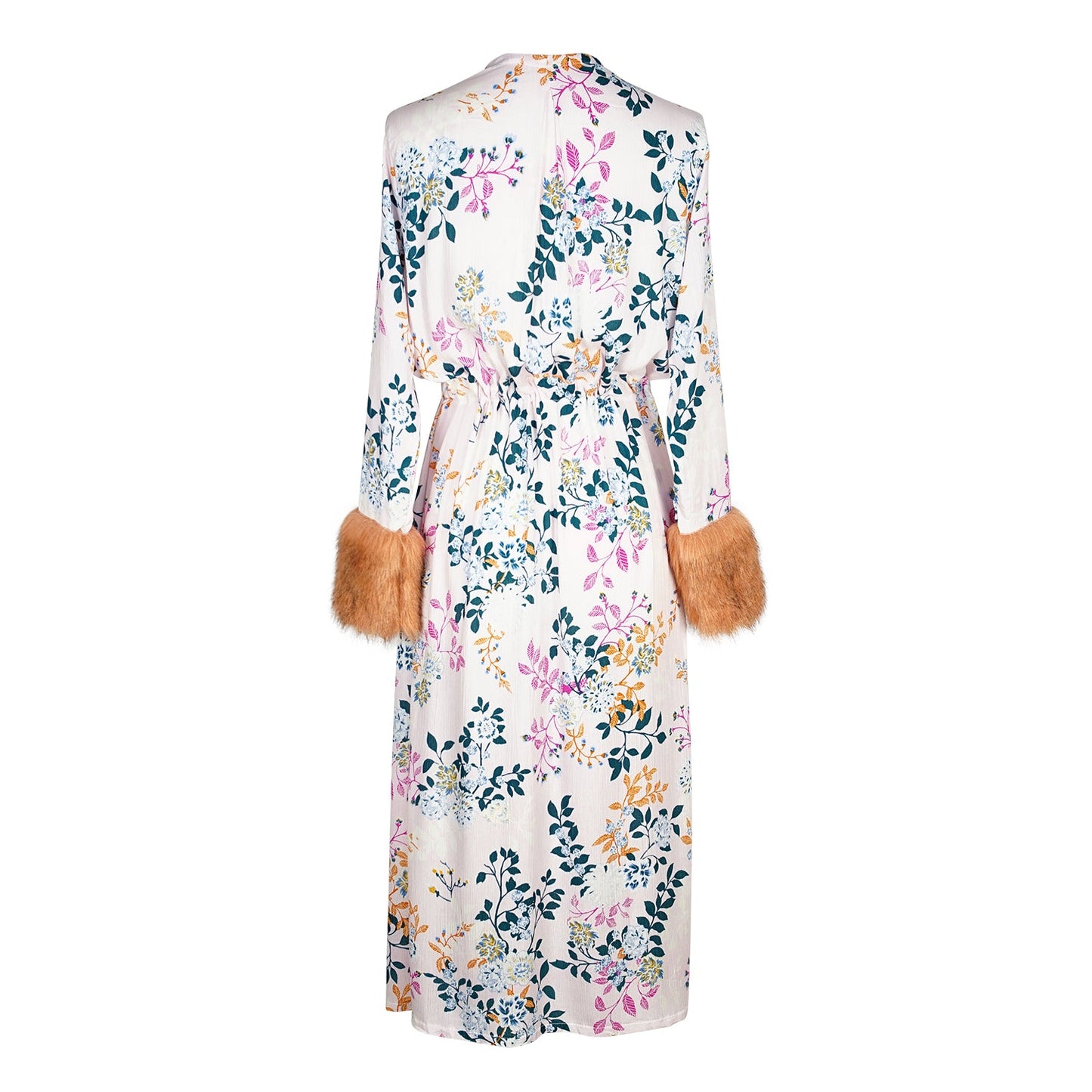 Blush Garden Faux Fur Duster