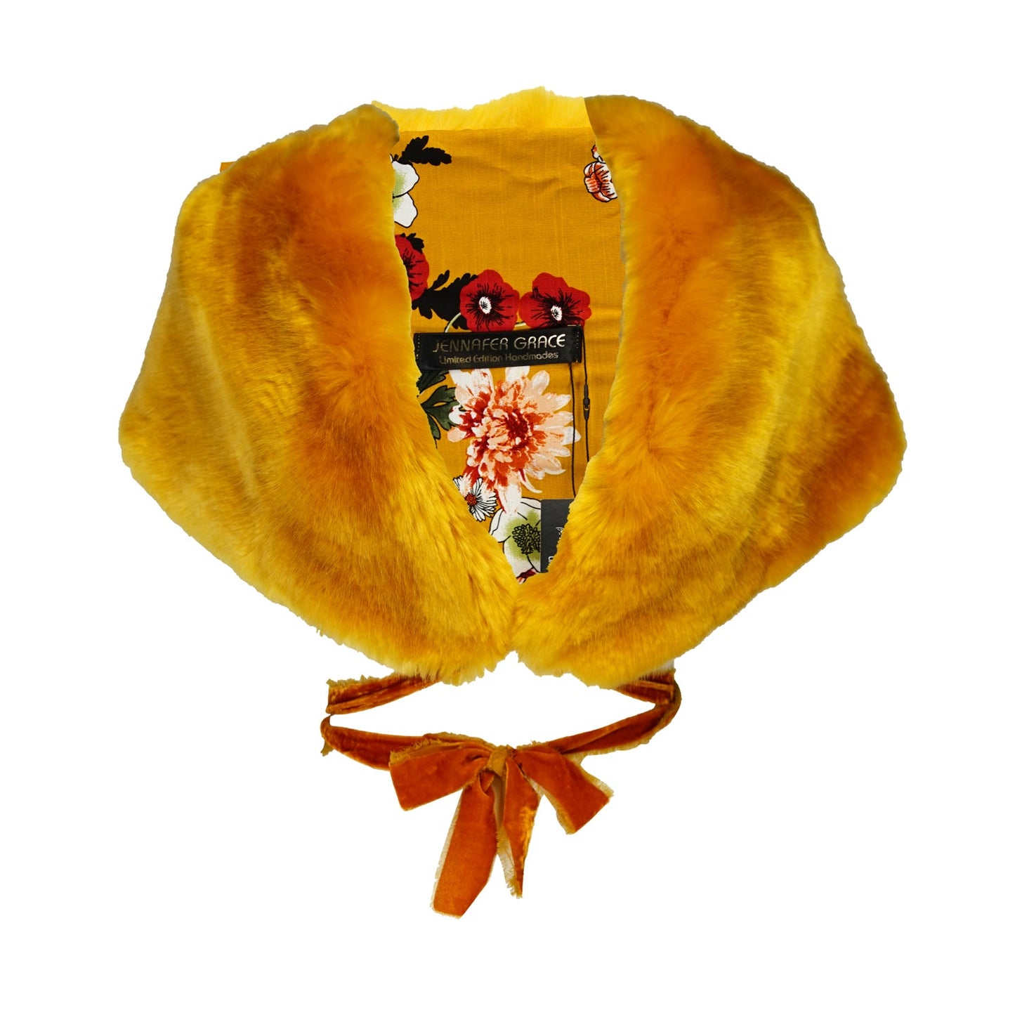Amber Faux Fur Velvet Knot Stole