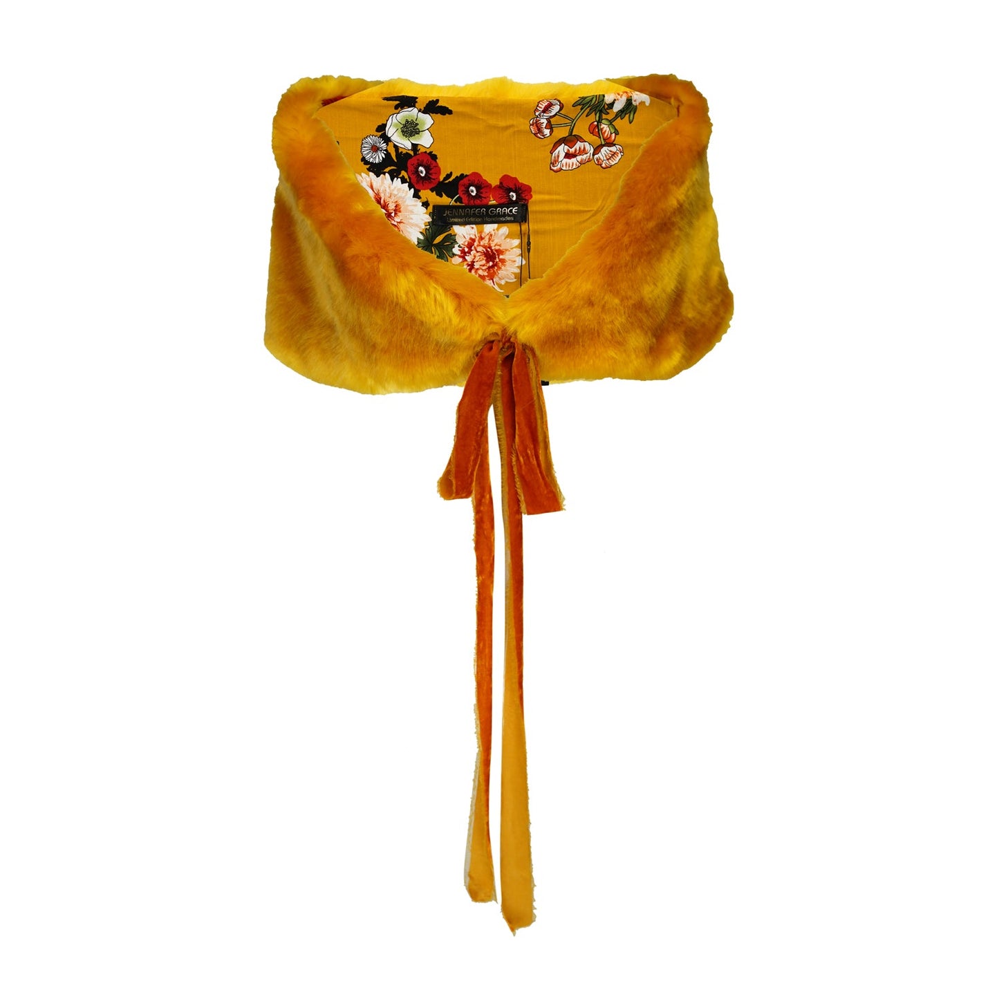 Amber Faux Fur Velvet Knot Stole