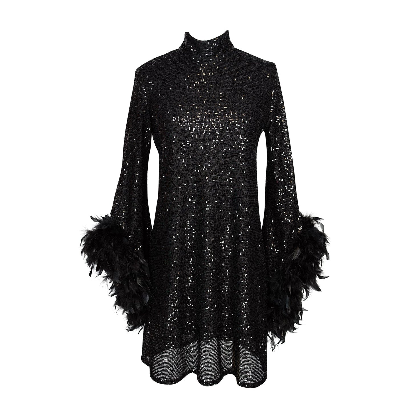 Time Warp Sequin Mod Mini in Frankie Black