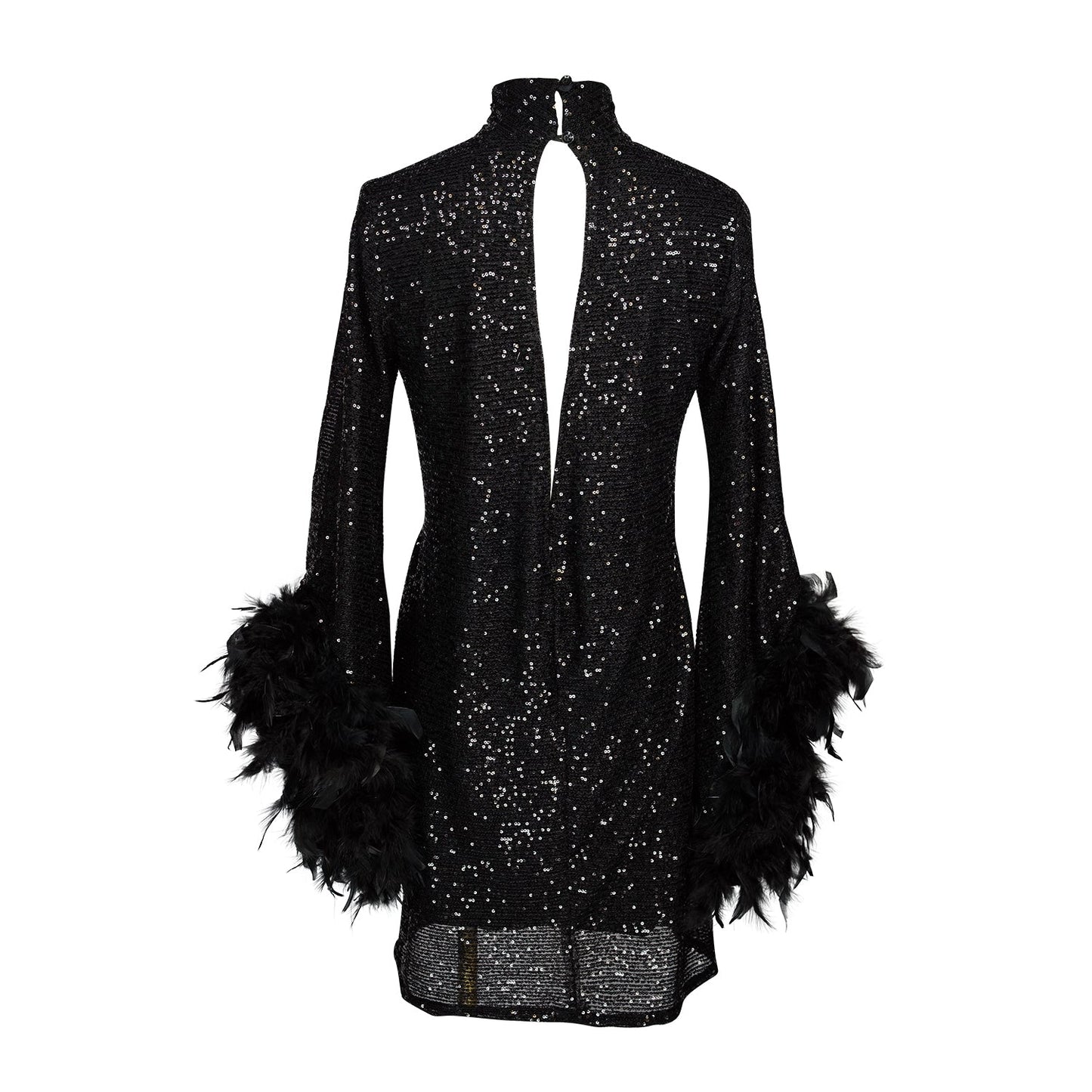 Time Warp Sequin Mod Mini in Frankie Black