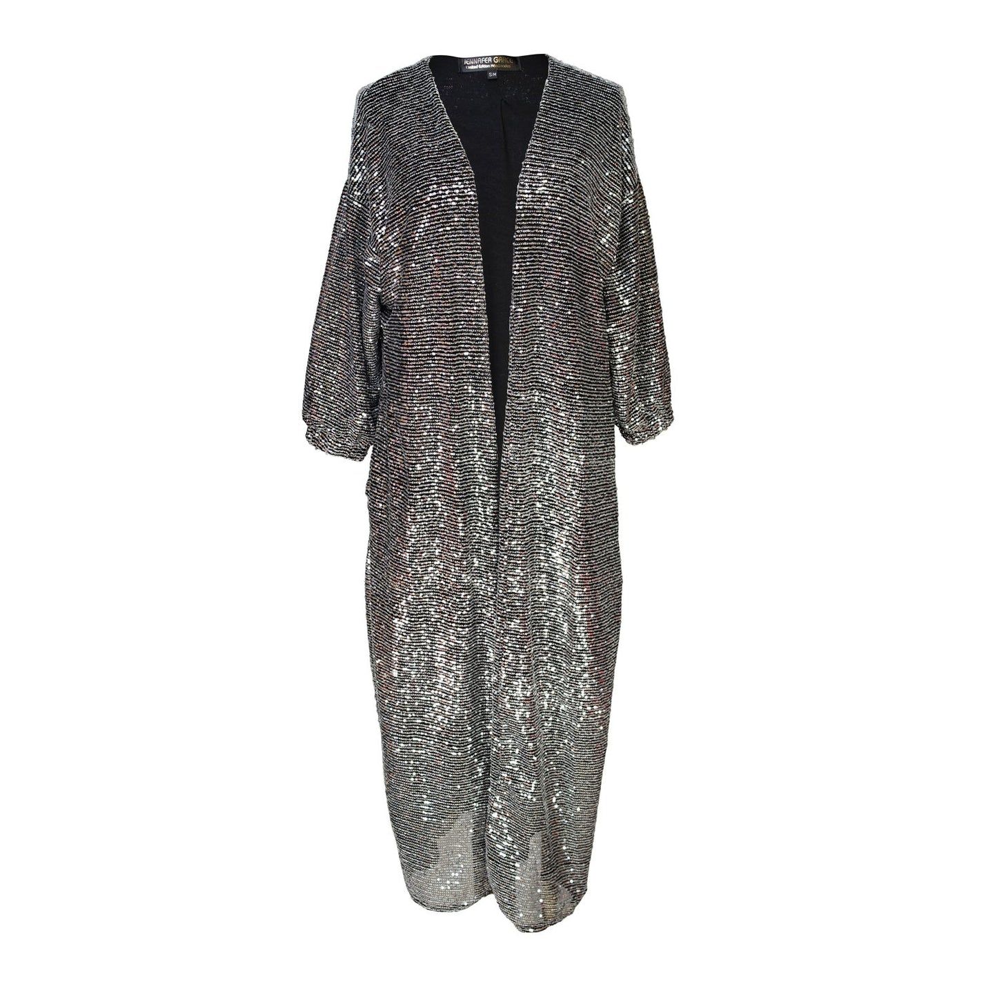 Moonstone Noir Sequin Cocoon Jacket