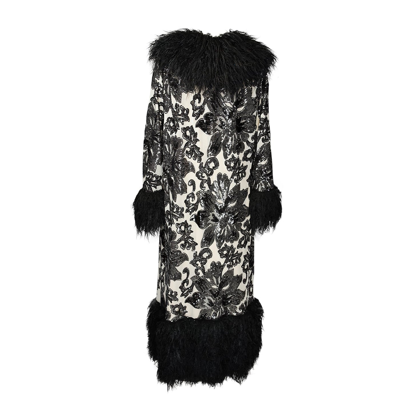 Penny Deluxe Charnelle Sequin Faux Fur Coat