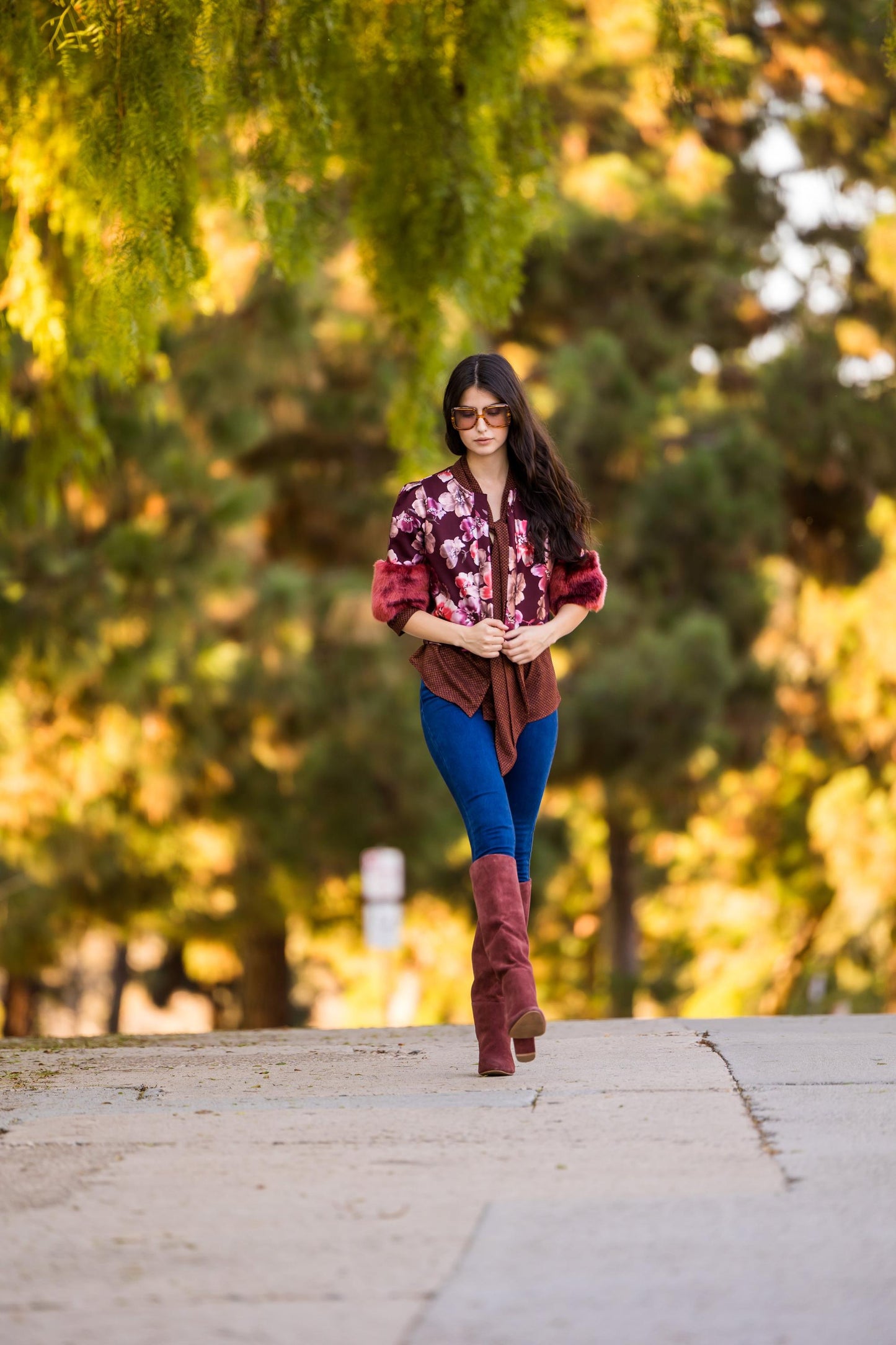 Plum Nouveau Disco Faux Fur Crop Jacket