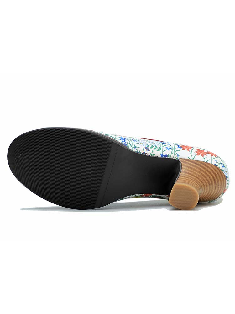 Starlit Confidence Vintage Embossed Leather Shoes Classic