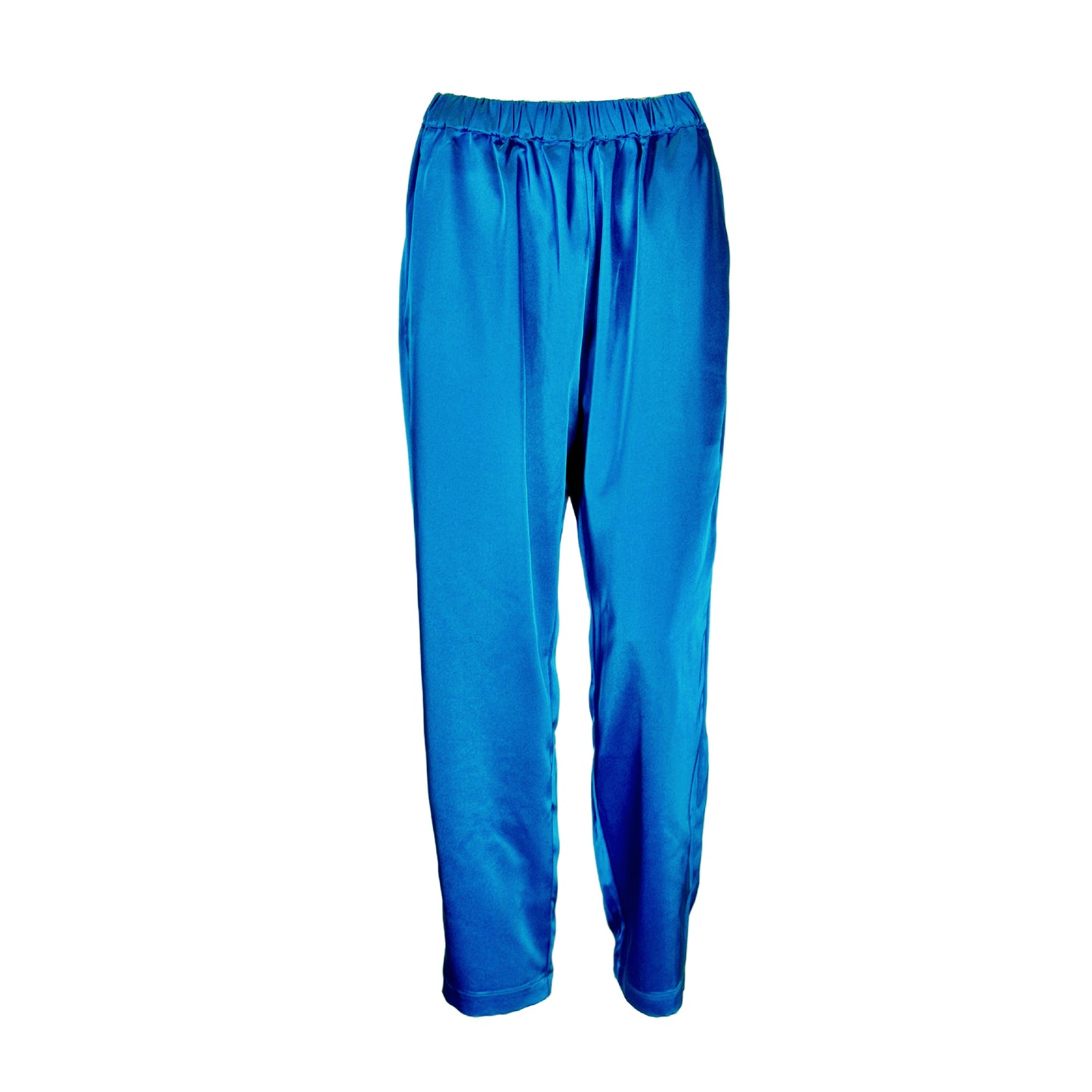 Straight Leg Pants with Pockets and Elastic Waist