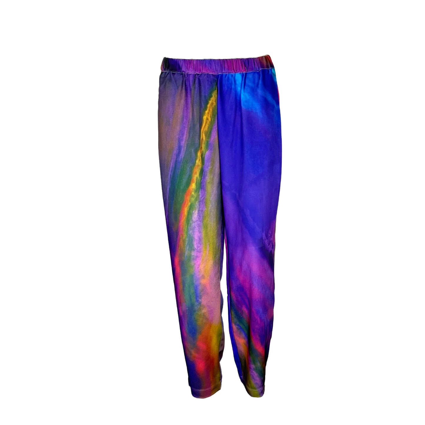 Straight Leg Pants with Pockets and Elastic Waist