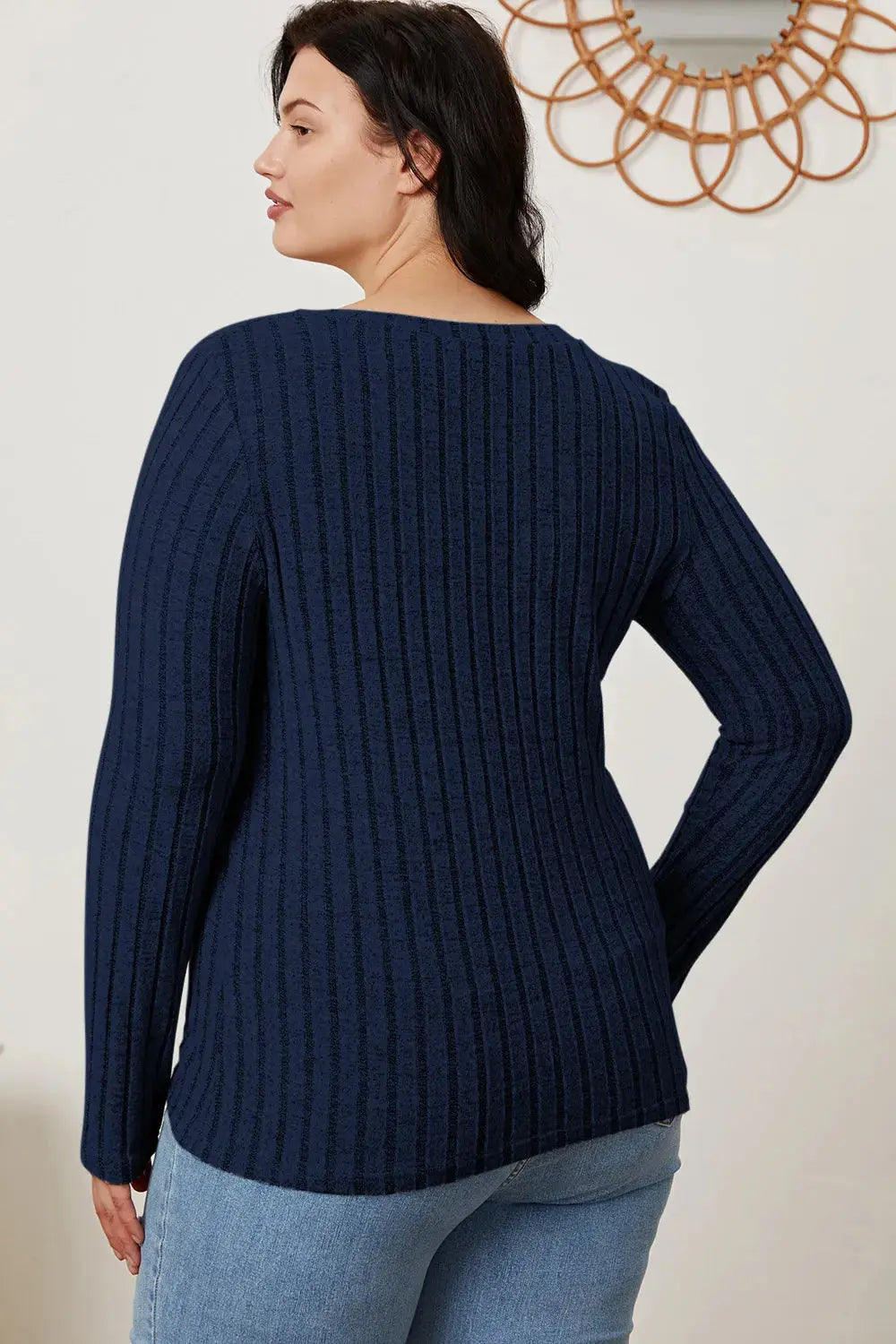 Celestial Comfort Ribbed Long Sleeve Tee
