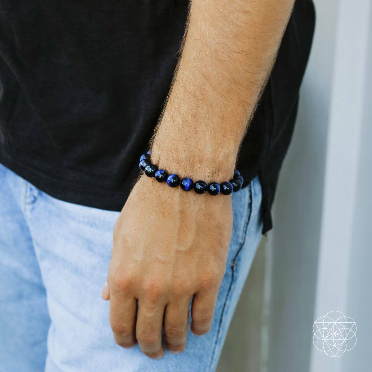Lunar Confidence Blue Tigers Eye Protective Bracelet