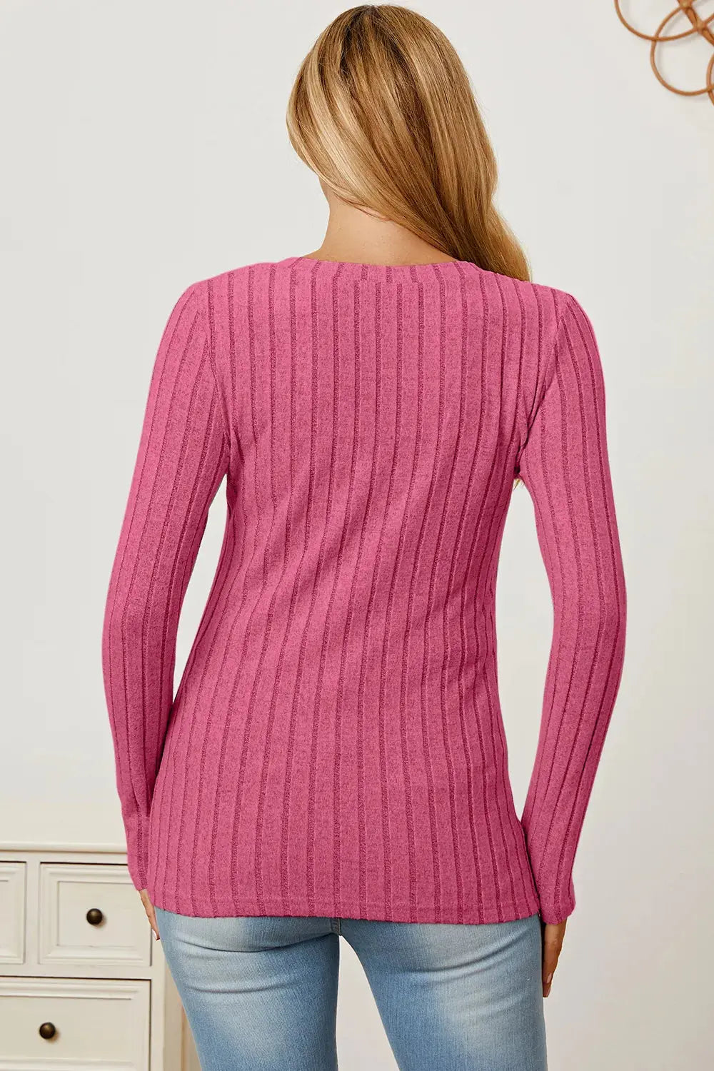Celestial Comfort Ribbed Long Sleeve Tee