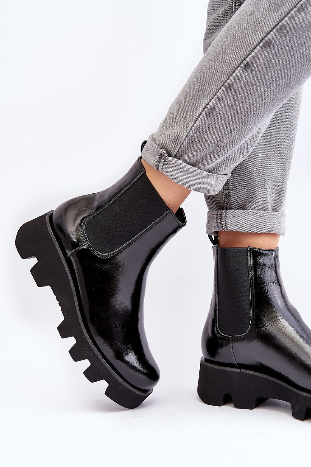 Arvellia Leather Platform Jodhpur Boots