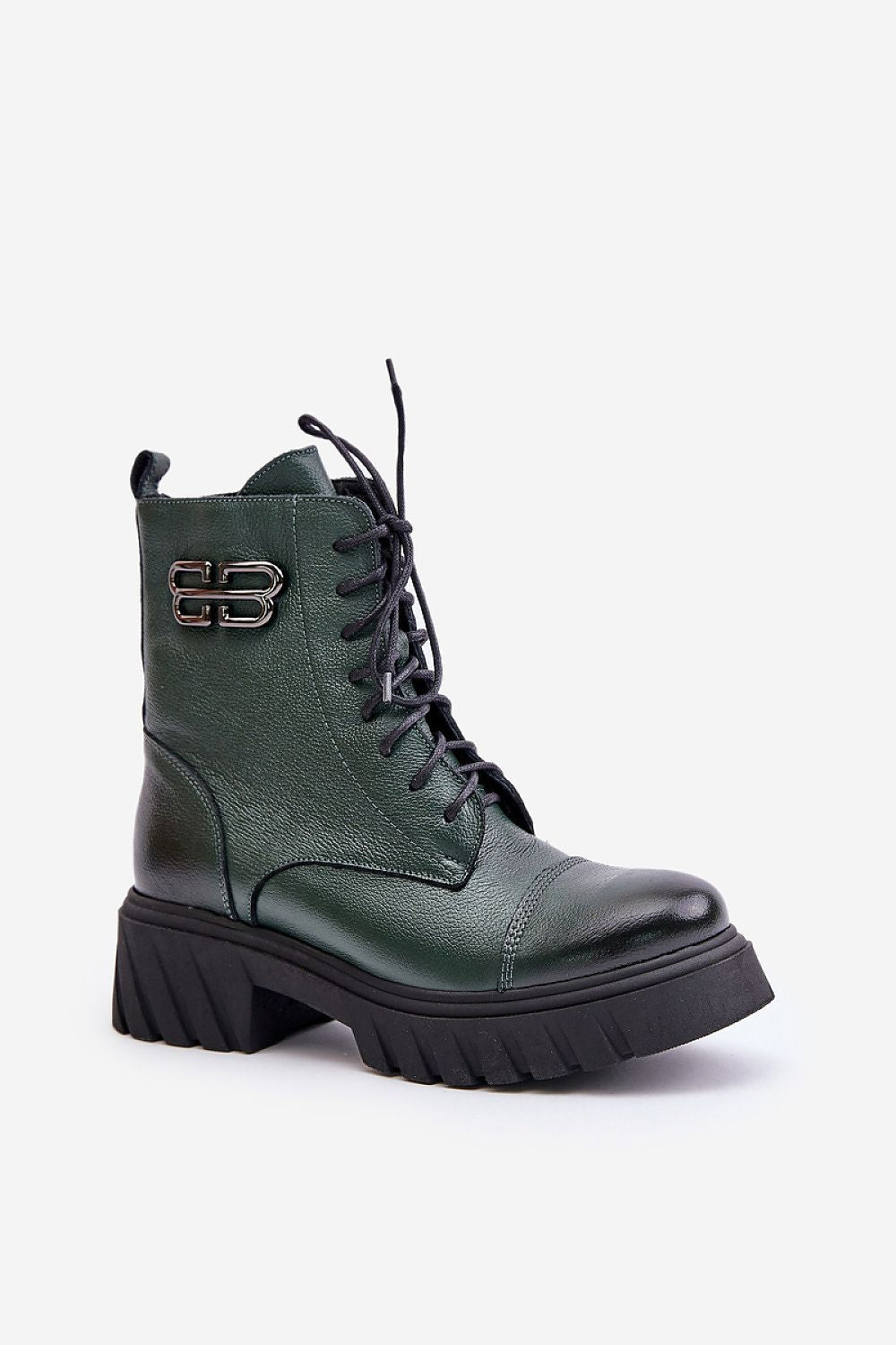 Lorvia Leather Platform Boots
