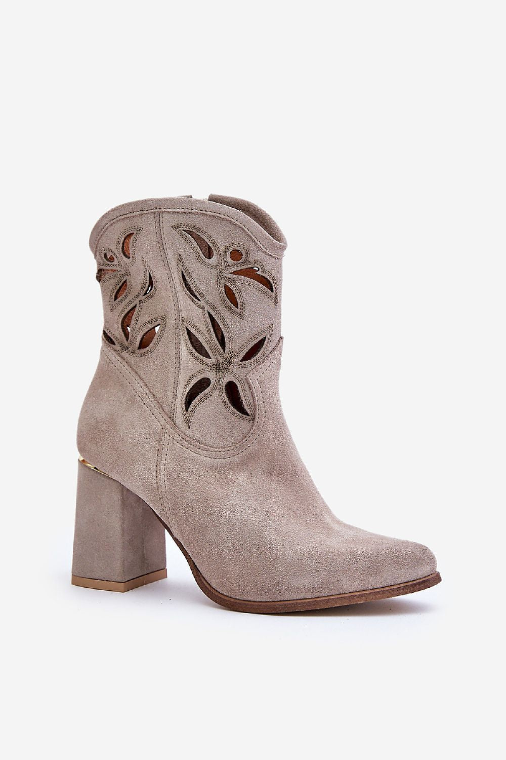 Lunavera Cutshade Suede Heel Boots