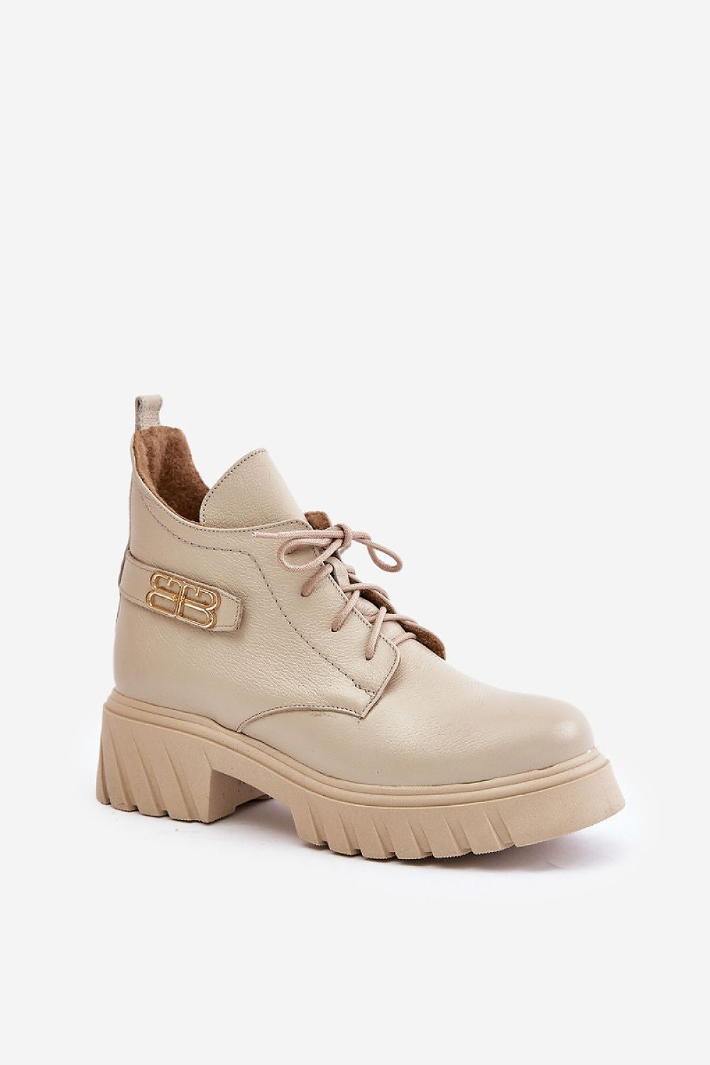 Elbira Felt-Lined Leather Boots