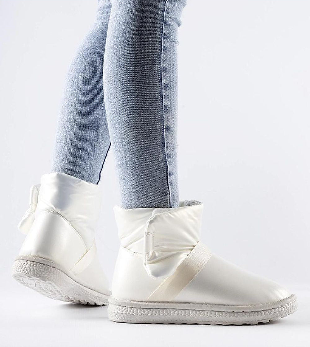 Brivona Glossy Velcro Snow Boots