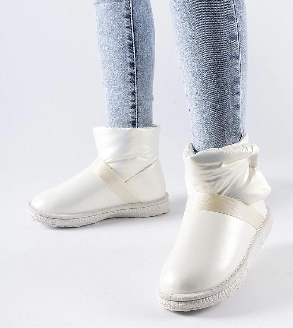 Brivona Glossy Velcro Snow Boots
