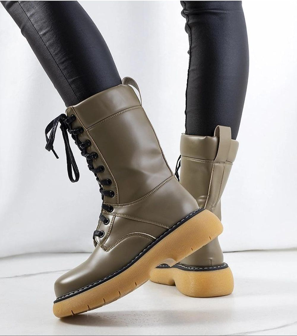 Draxira lace-up combat boots