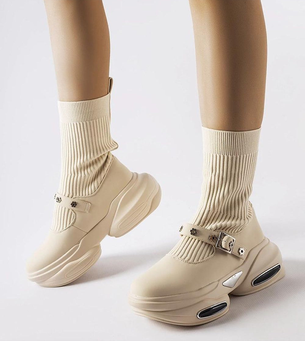 Elvessa Stretch Knit Ankle Boots