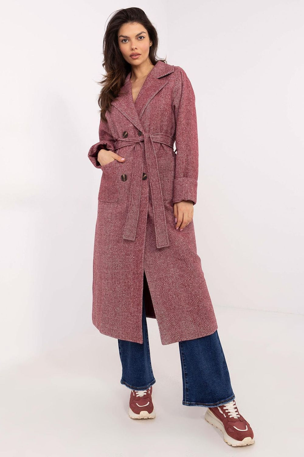 Selvarane Long Double-Breasted Wool Coat