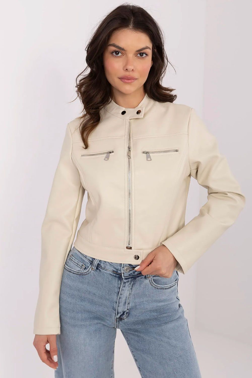 Corvanelle Eco-Leather Zip Jacket