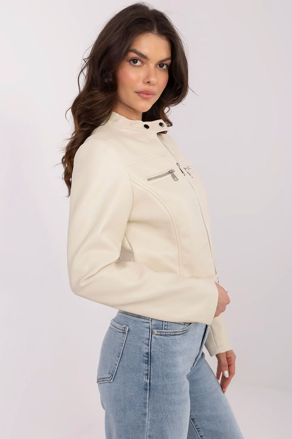 Corvanelle Eco-Leather Zip Jacket