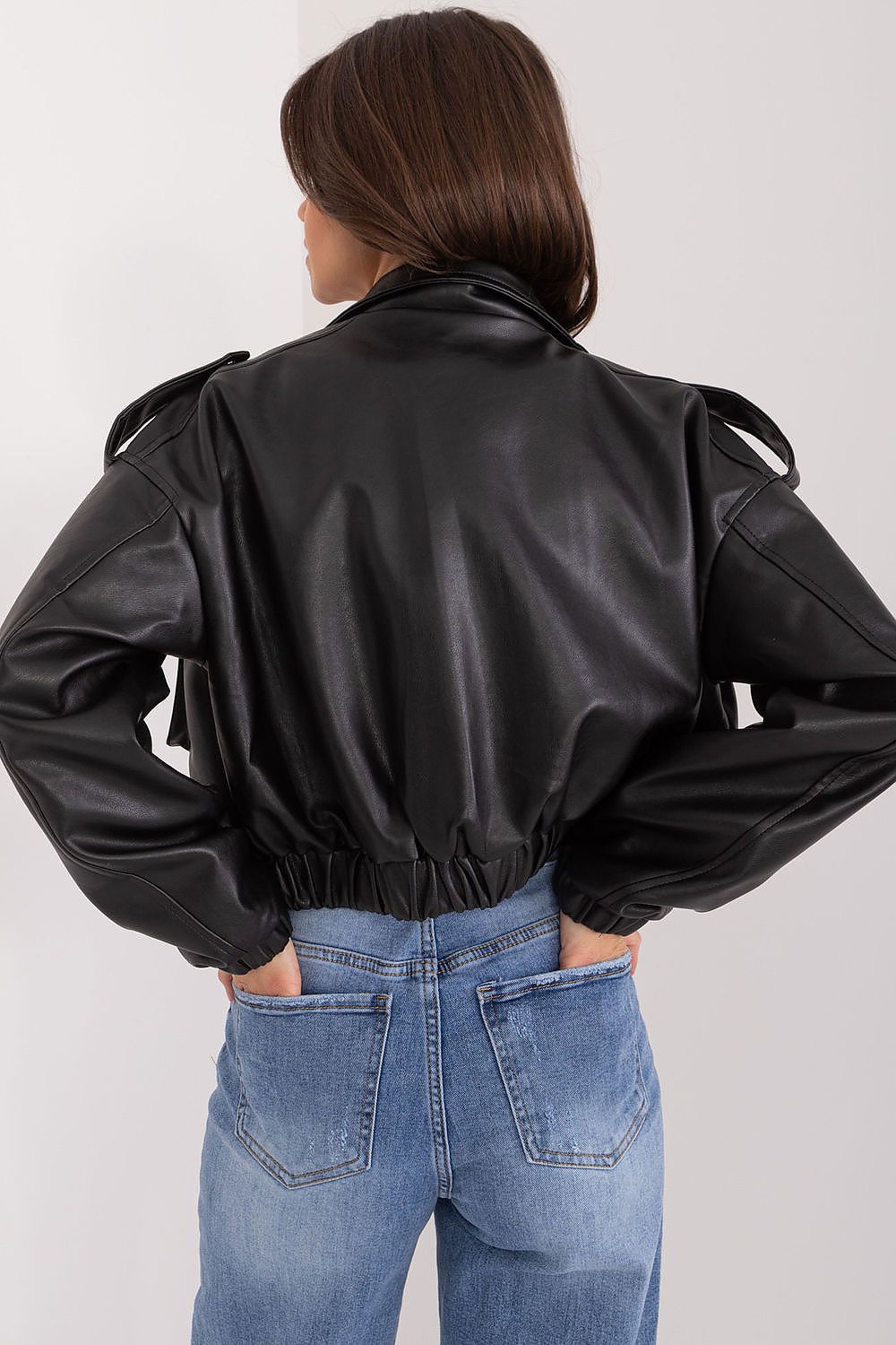 Arvenique Eco-Leather Short Jacket