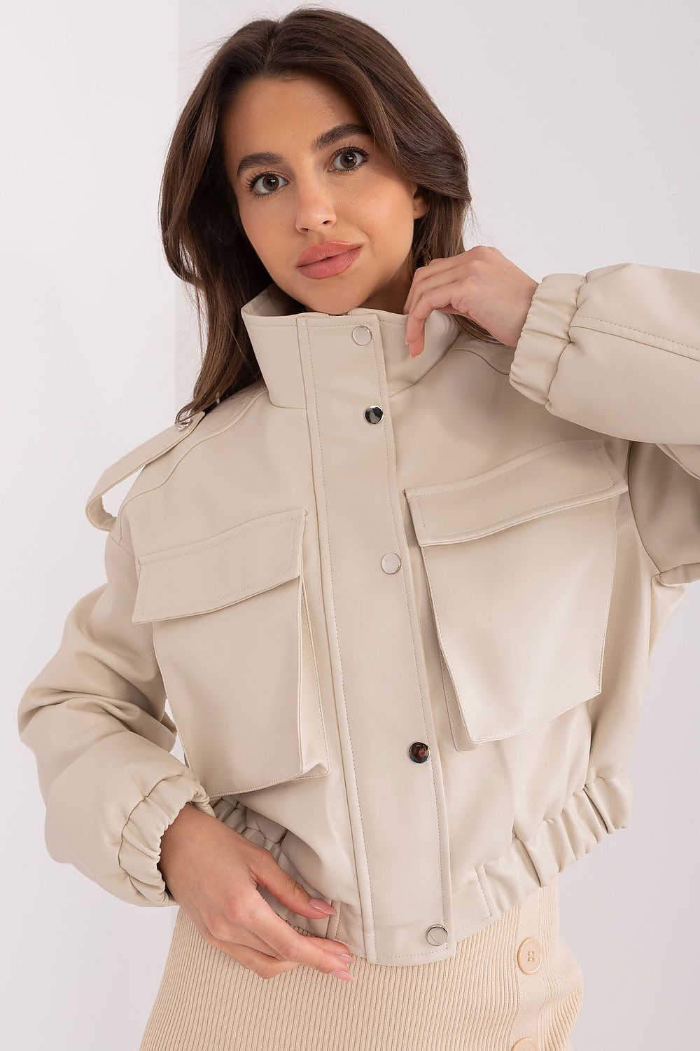 Arvenique Eco-Leather Short Jacket