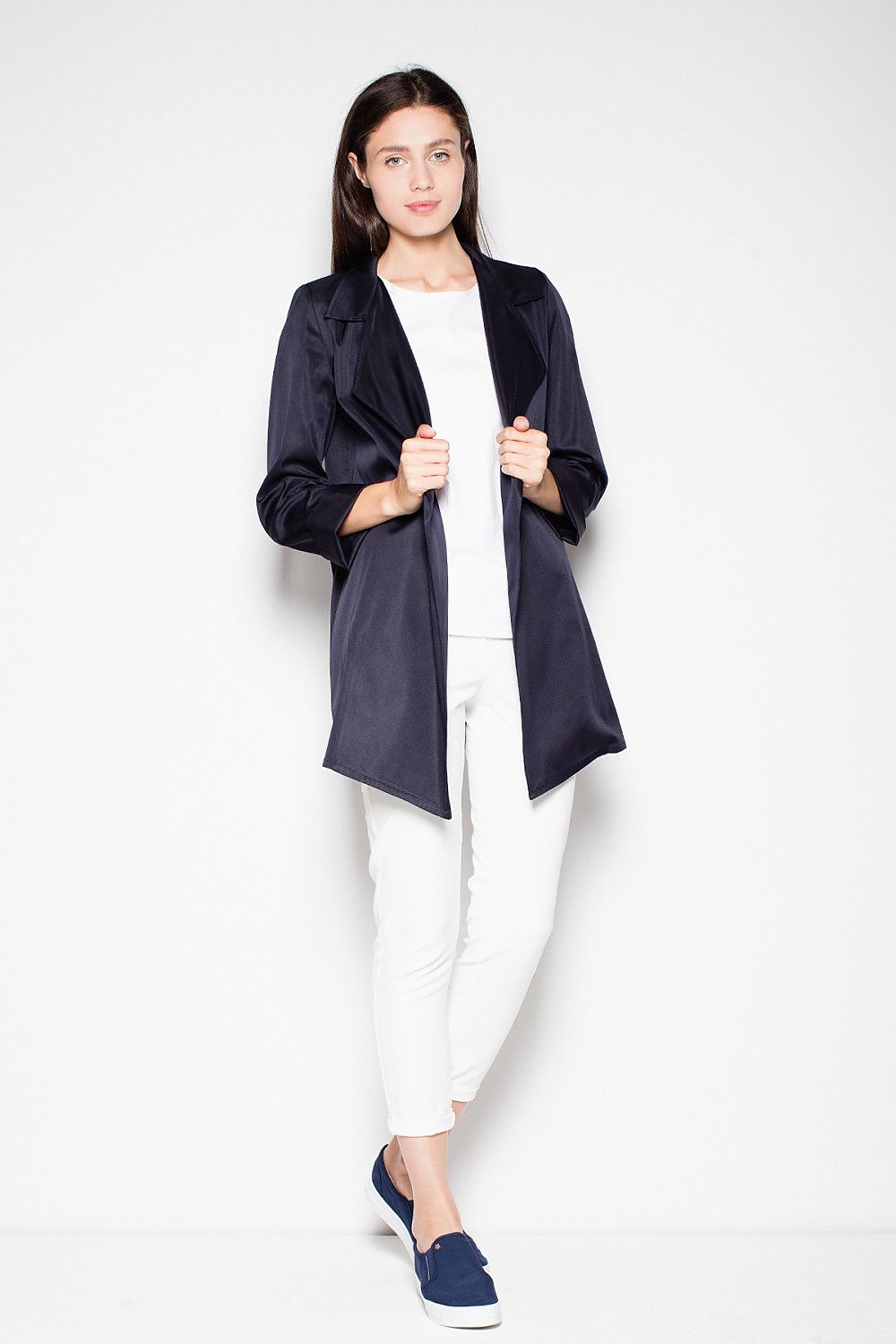 Laverinne Classic Open-Front Coat