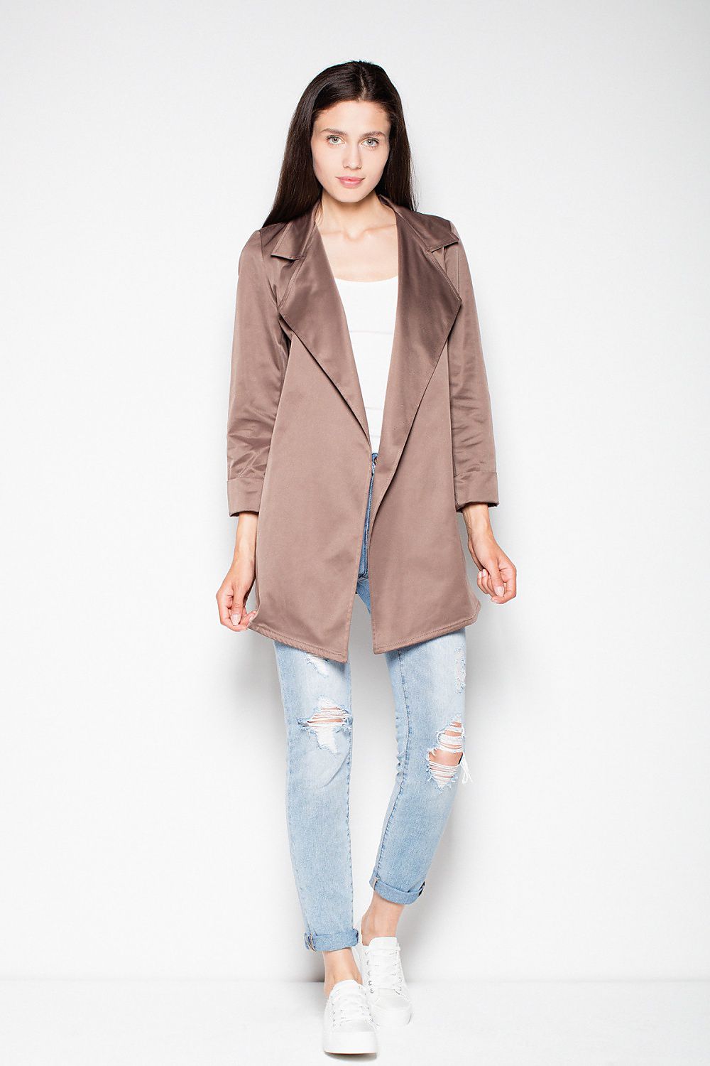 Laverinne Classic Open-Front Coat
