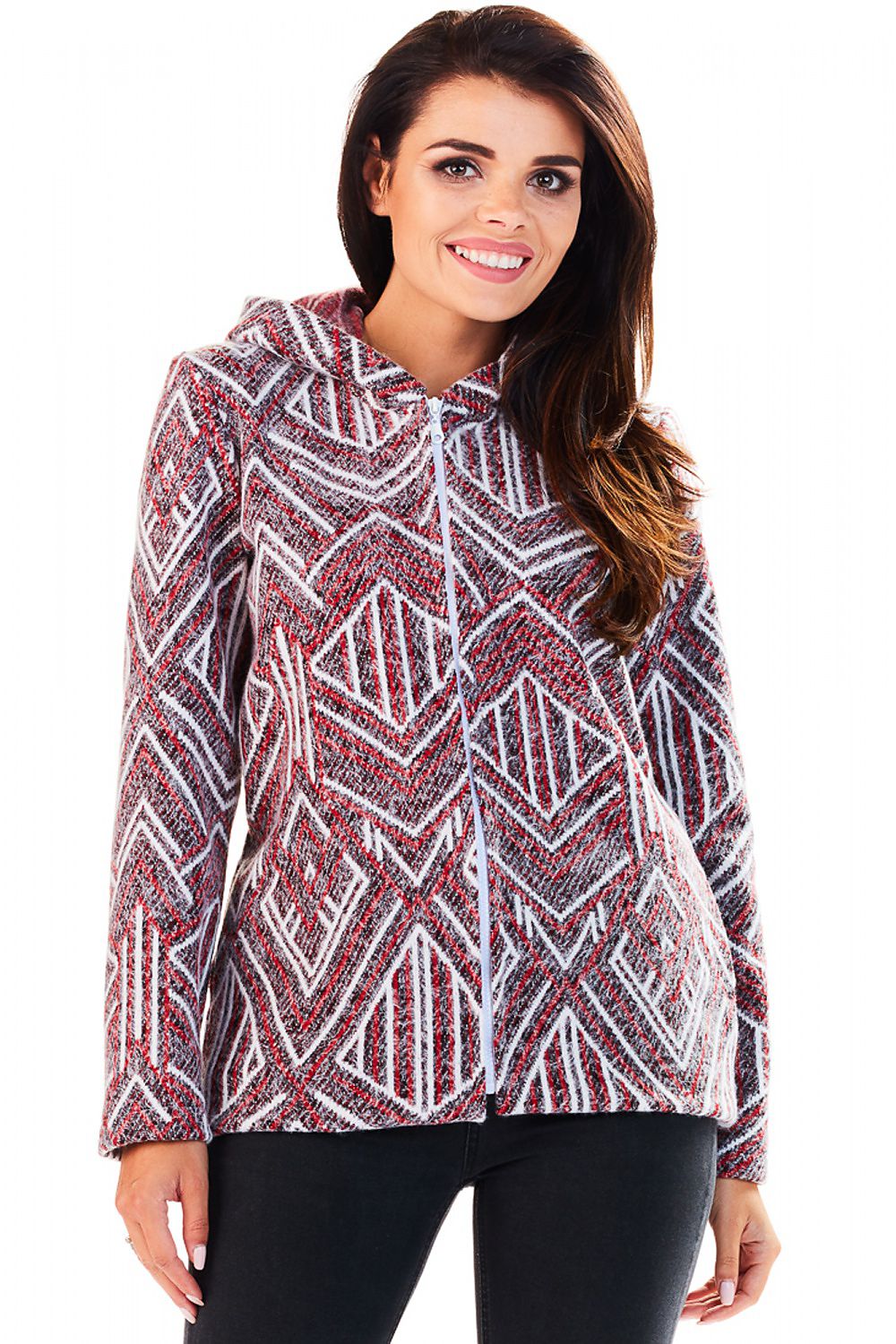 Marquetta Patterned Hooded Jacket