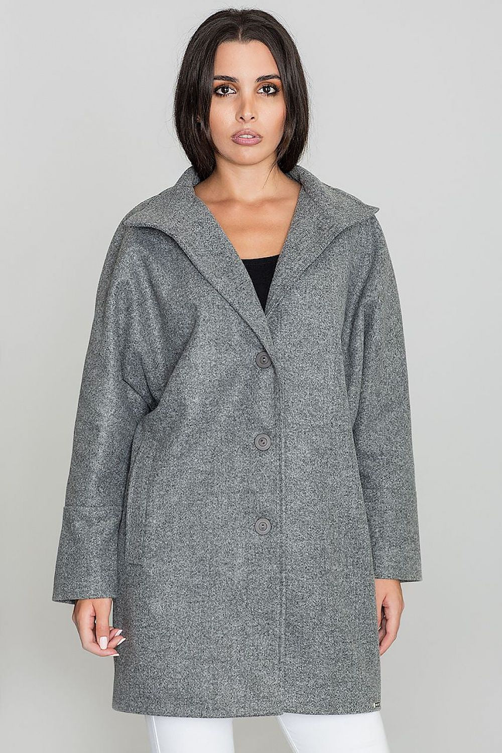 Norivelle Kimono-Style Lined Coat