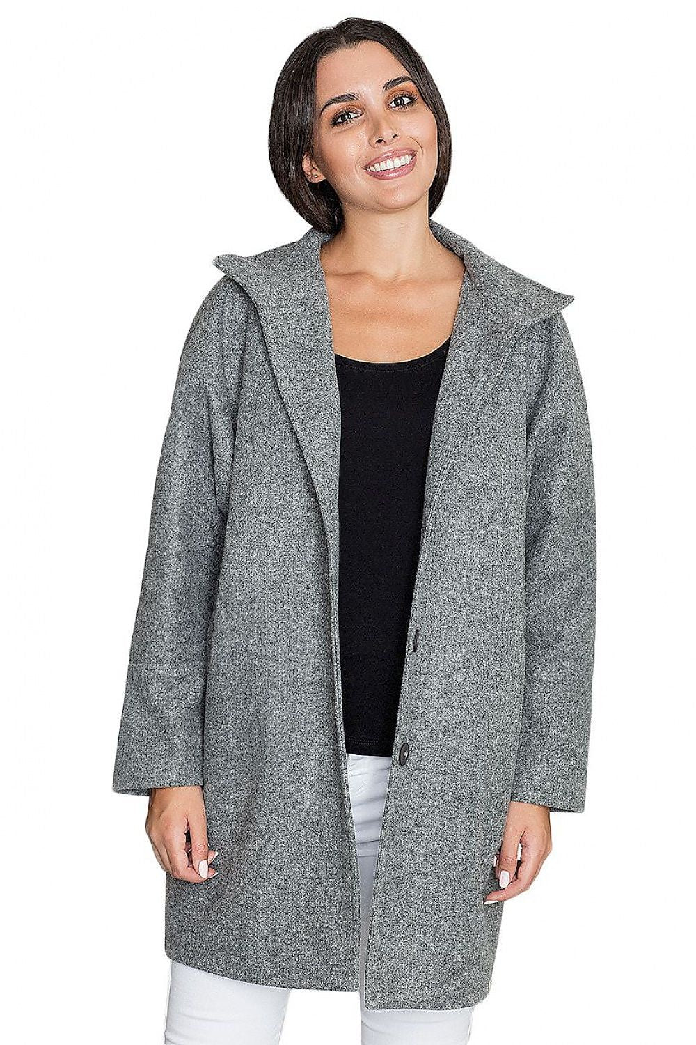 Norivelle Kimono-Style Lined Coat
