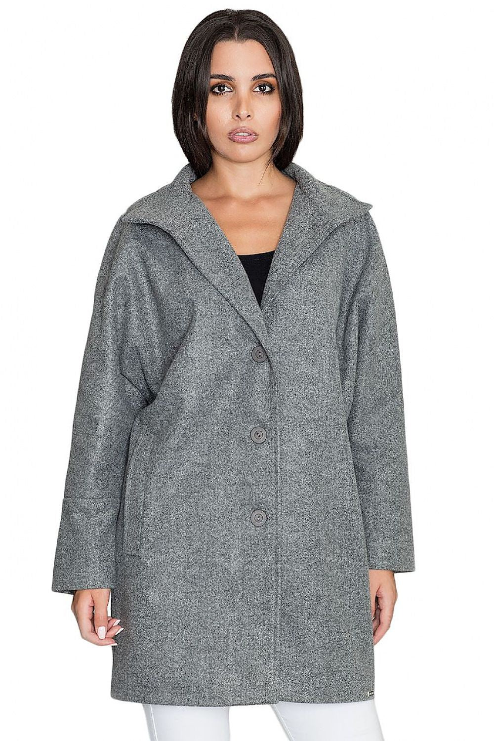 Norivelle Kimono-Style Lined Coat