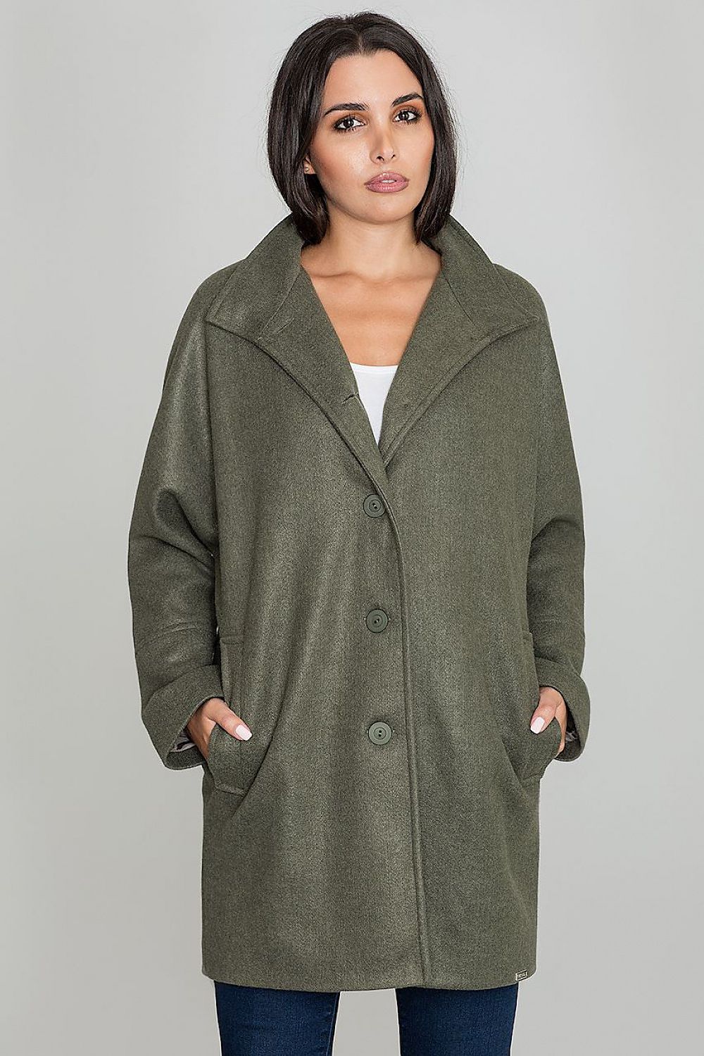 Norivelle Kimono-Style Lined Coat