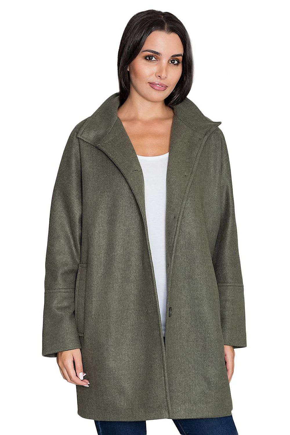 Norivelle Kimono-Style Lined Coat