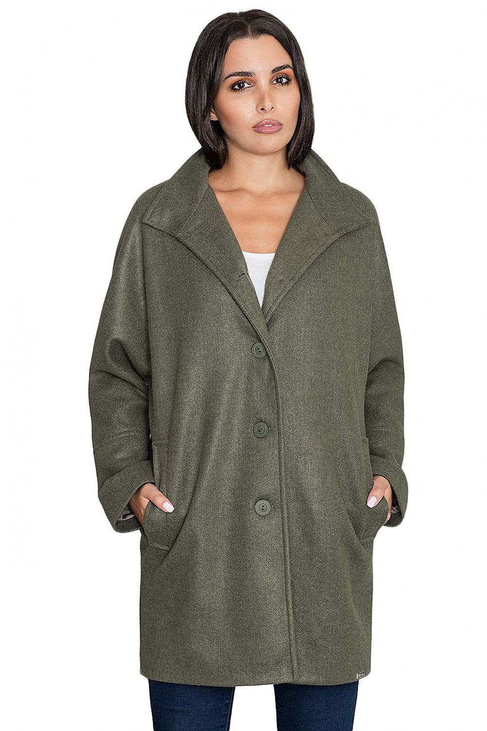Norivelle Kimono-Style Lined Coat