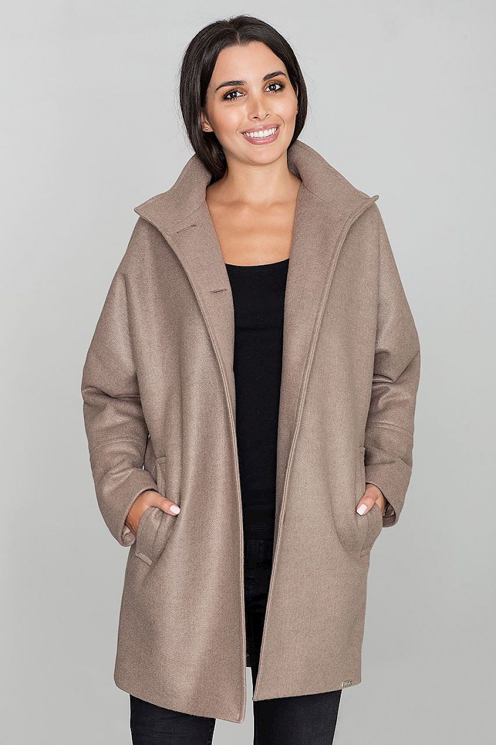 Norivelle Kimono-Style Lined Coat